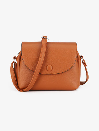 Sac besace Laura - Camel - 5