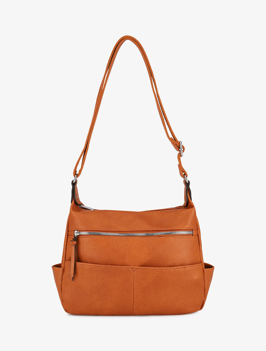 Sac bandoulière Sarah - Camel - 1