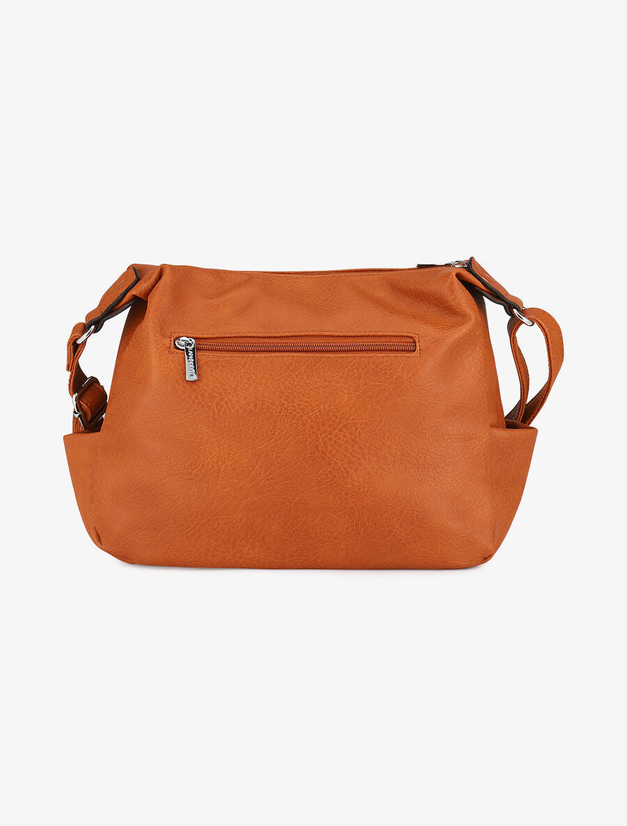 Sac bandoulière Sarah - Camel - 2