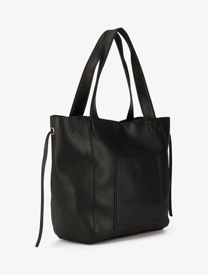 Sac cabas et pochette Julienne - Noir - 3