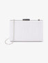 Minaudière rectangulaire à paillettes et fermoir bague - Argent - 1