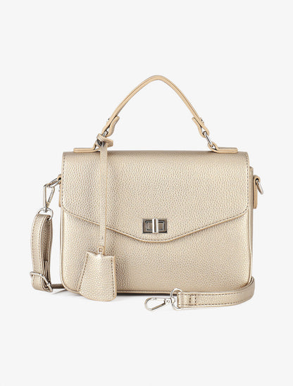 Sac à main Cléo - Taupe nacré - 5