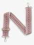 Bandoulière réglable en tissu motif en V - Rouge - 1