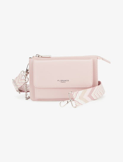 Sac bandoulière Fanny - Rose pâle - 1