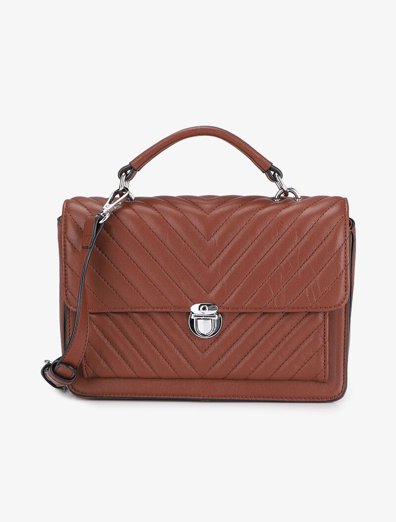 Sac besace Rose - Marron - 1