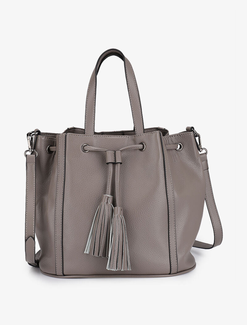 Sac seau Estrella - Gris clair - 5