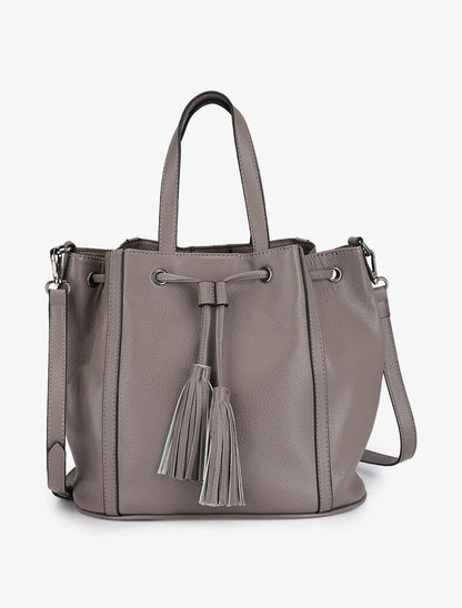 Sac seau Estrella - Gris clair - 5