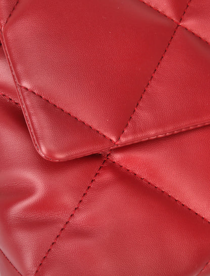 Sac besace Gaelle - Rouge foncé - 4