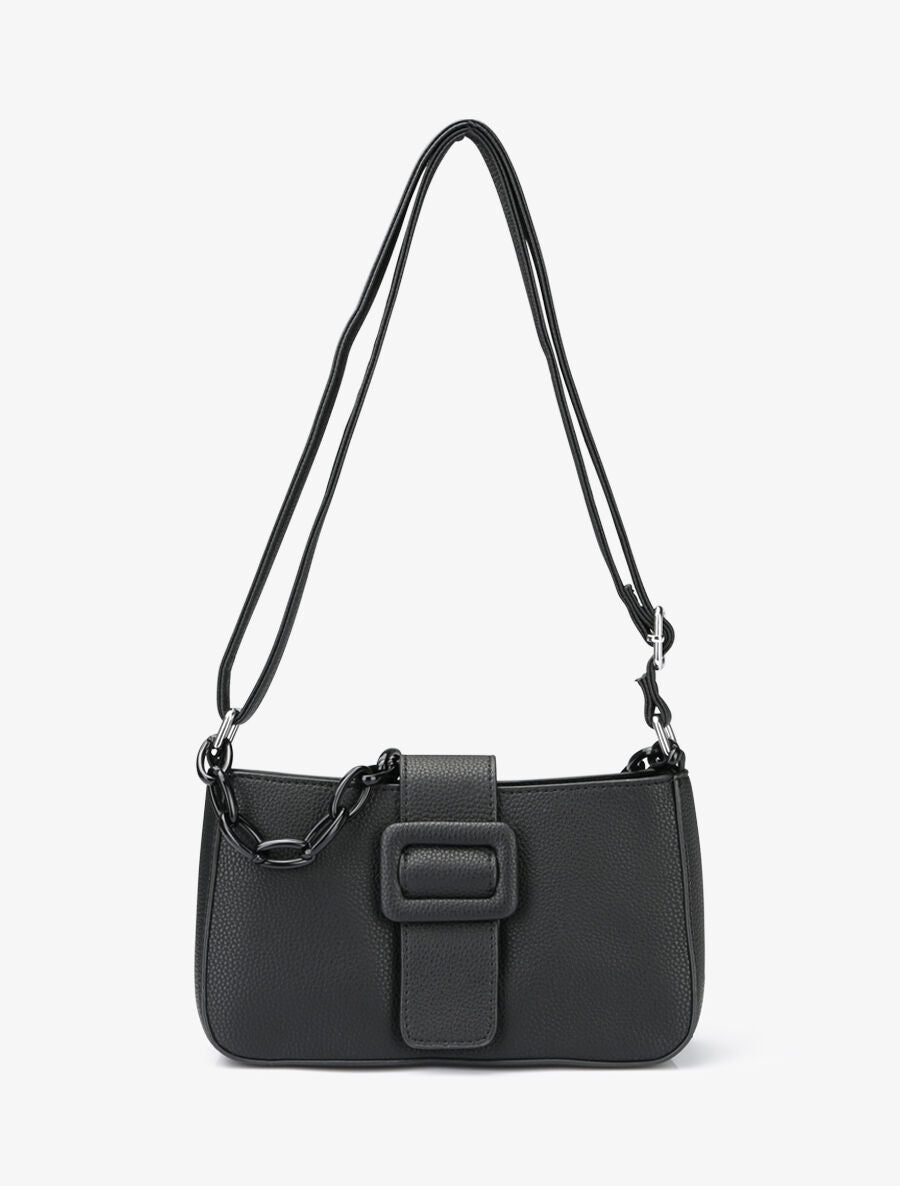 Sac besace Amandine - Noir - 1
