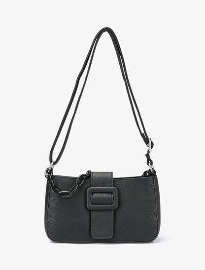 Sac besace Amandine - Noir - 1