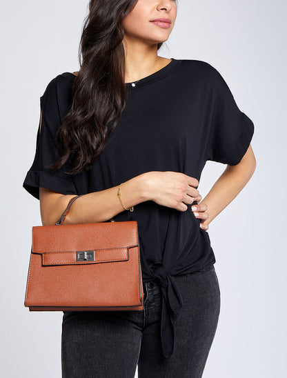 Sac besace Suzanne - Camel - 4