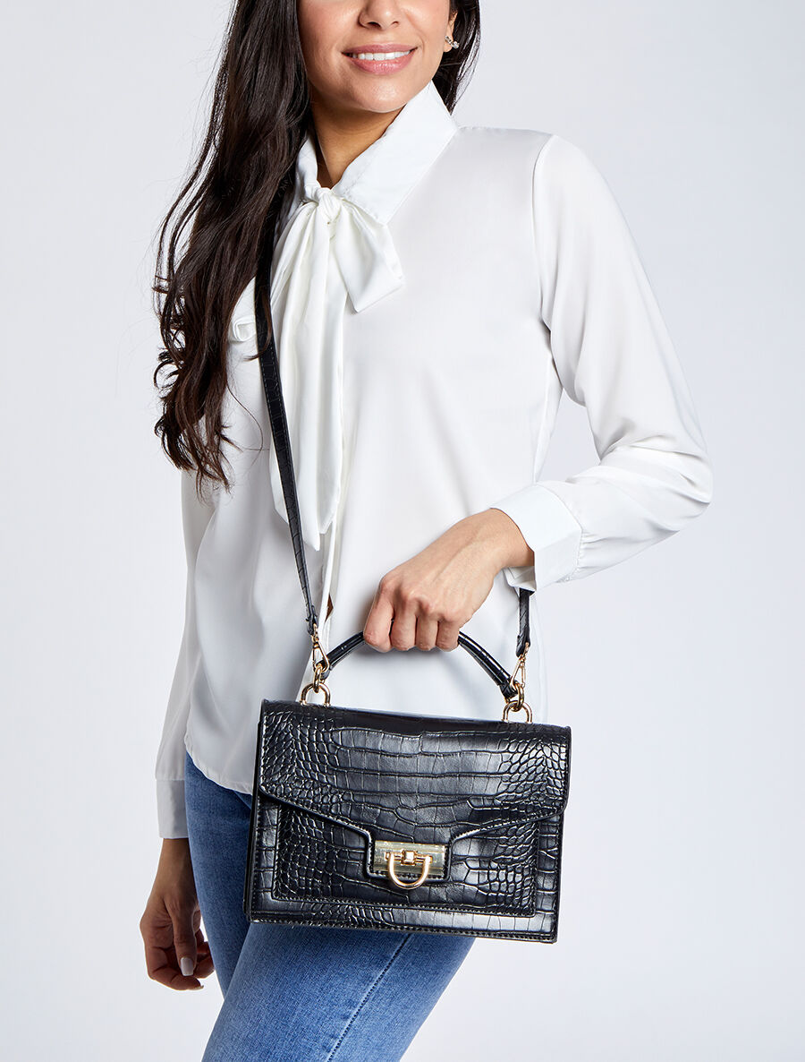Sac besace Claudia - Noir - 4