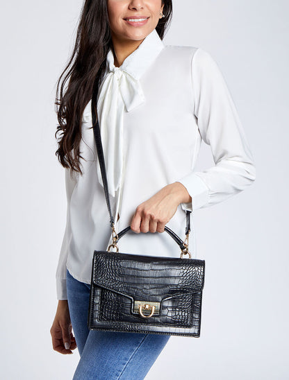 Sac besace Claudia - Noir - 4