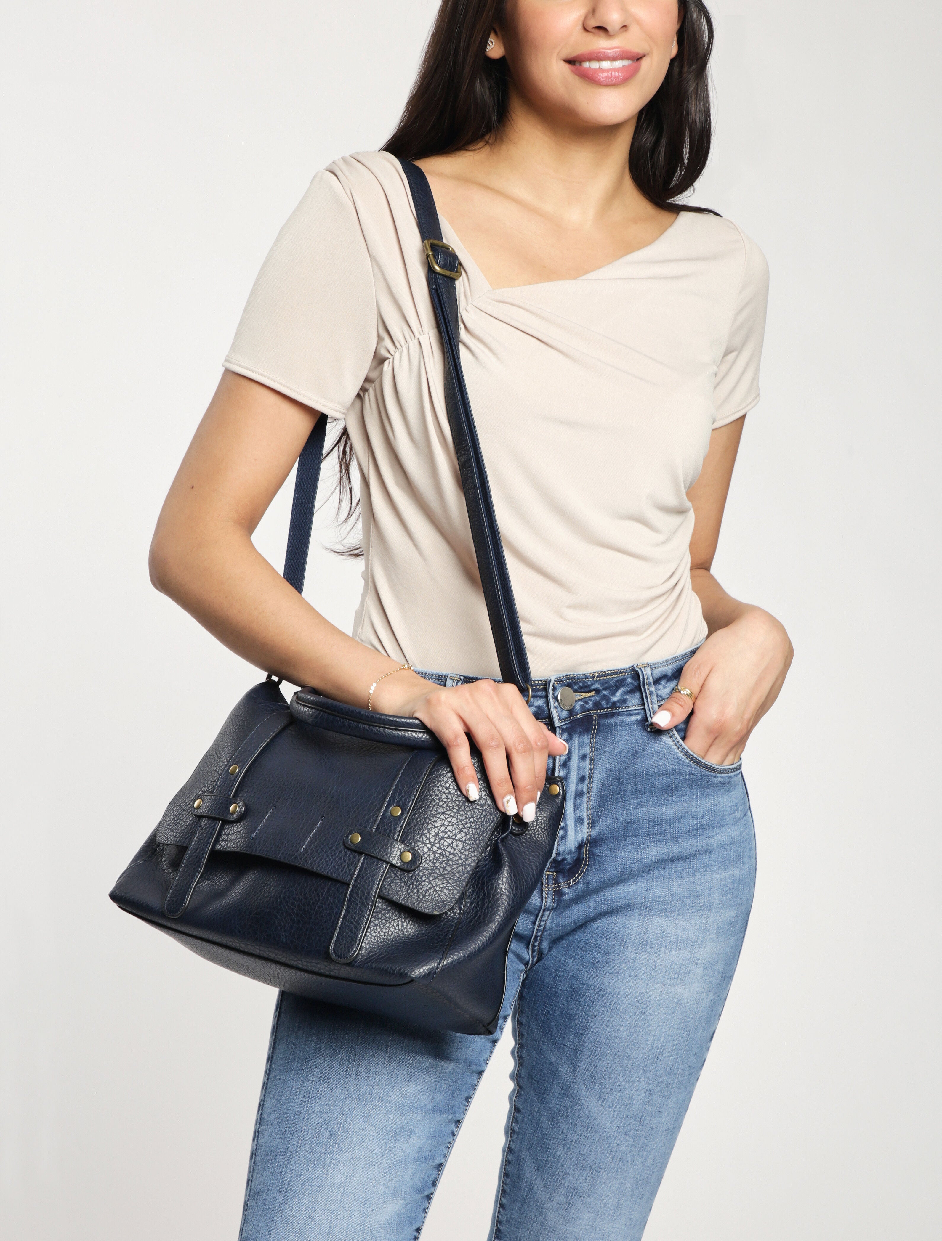 Sac cartable Magda - Marine - 5