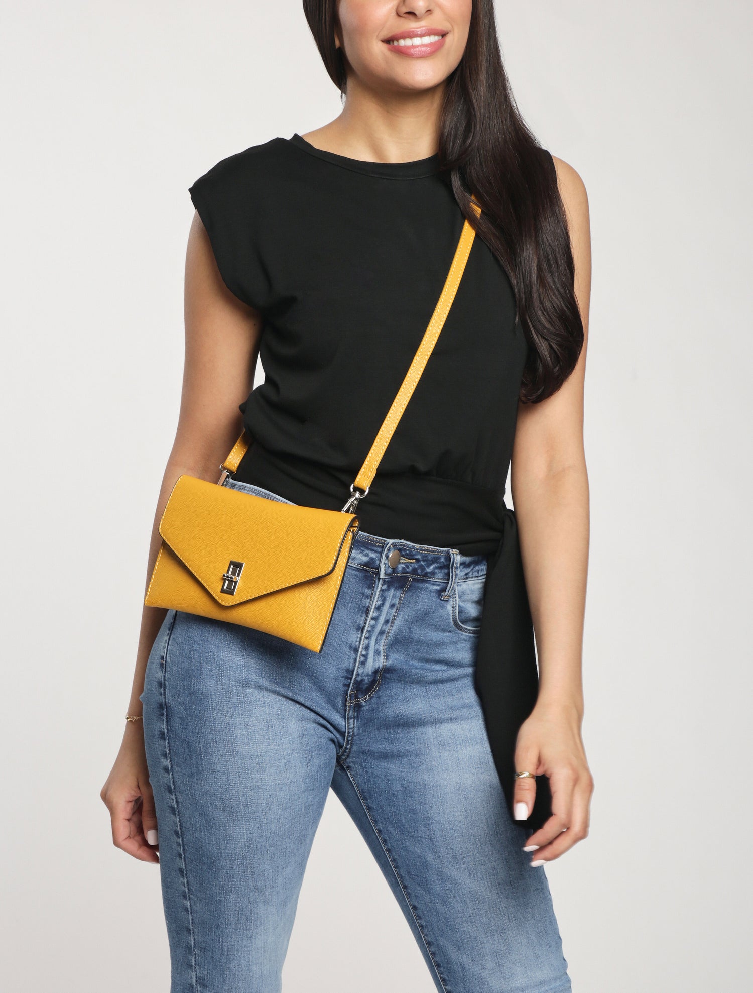 Sac banane Danielle - Jaune moutarde - 5