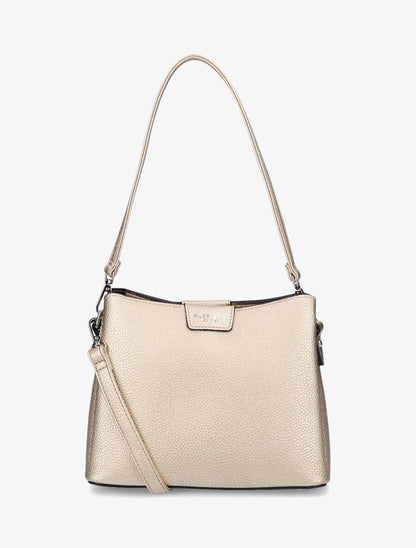 Sac besace Lucile - Beige nacré - 1
