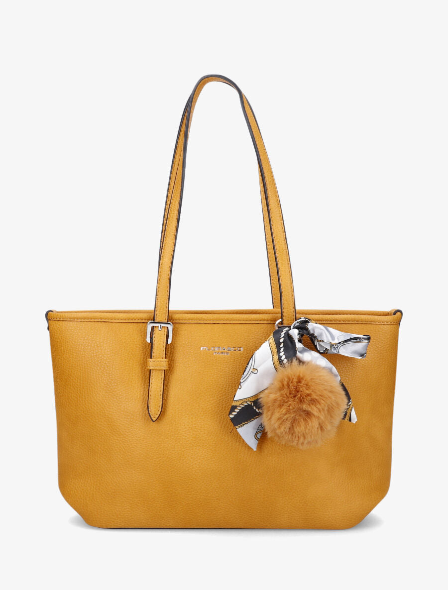 Sac cabas Justine - Jaune moutarde - 1