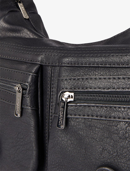 Sac besace Marthe - Noir - 4