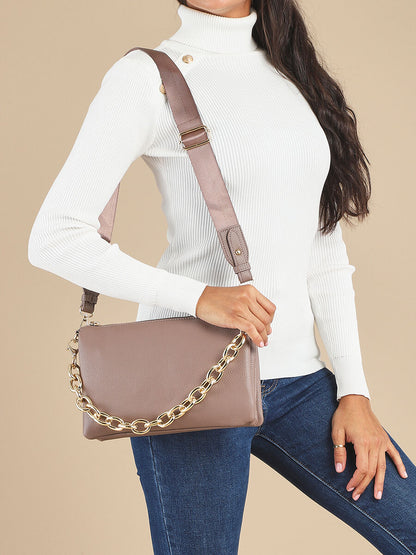 Sac besace Alana - Taupe - 7