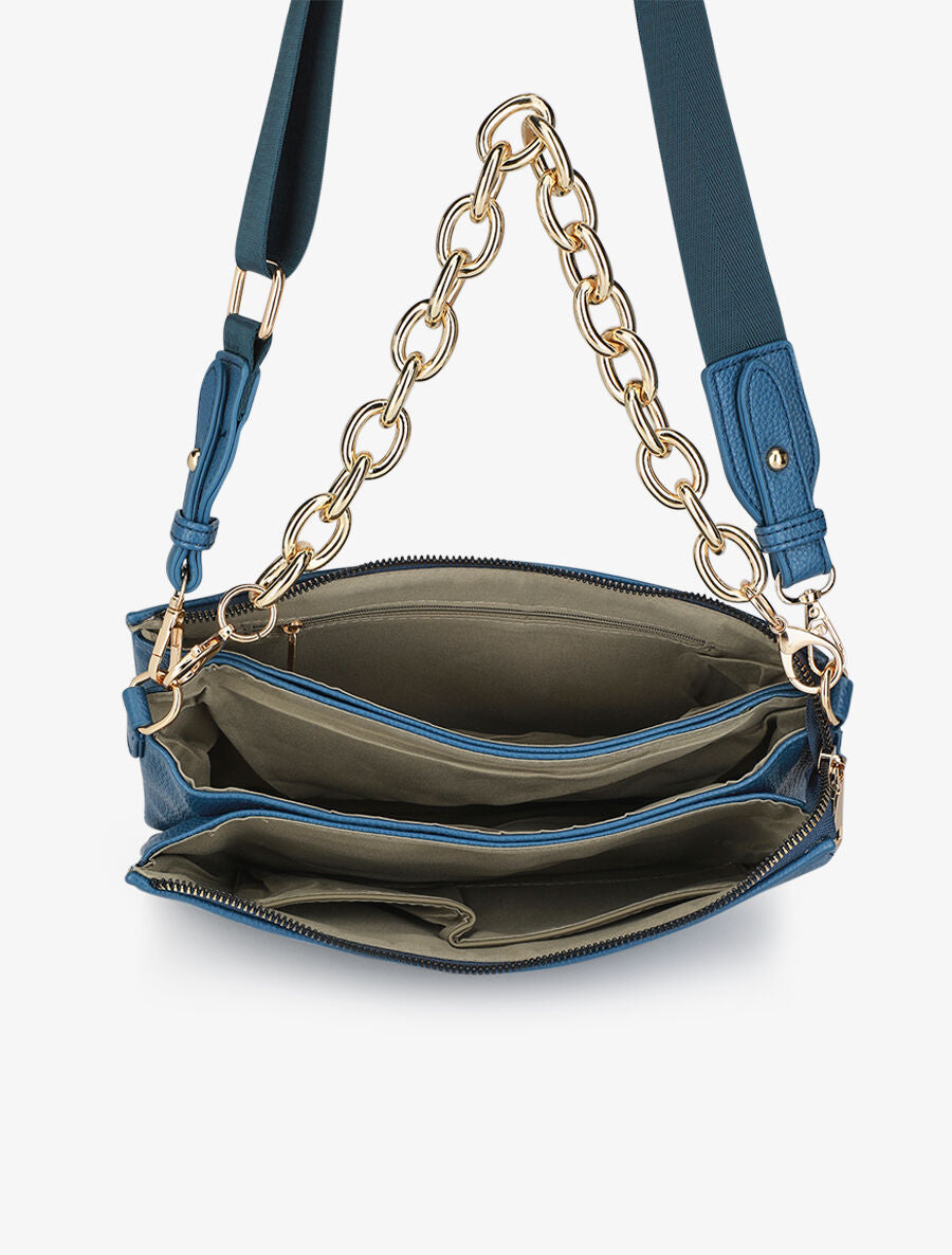 Sac besace Alana - Bleu - 6