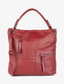 Sac cabas clouté Katia - Rouge - 1