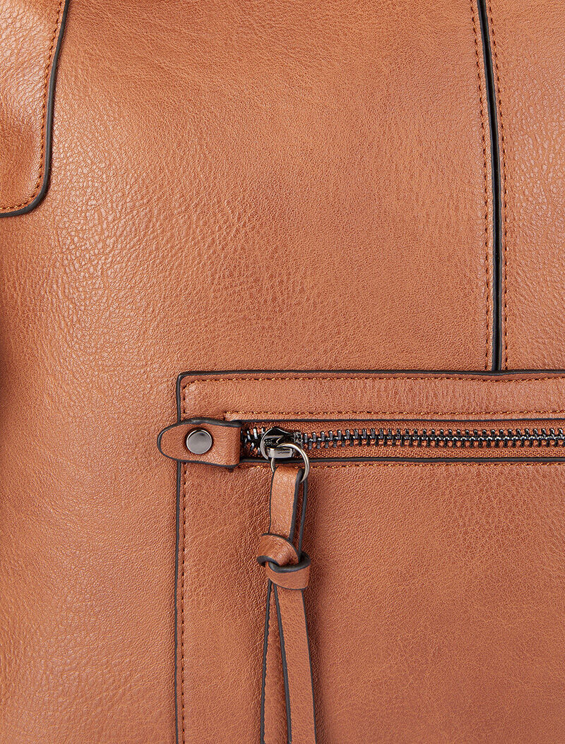 Sac cabas Danielle - Camel - 4