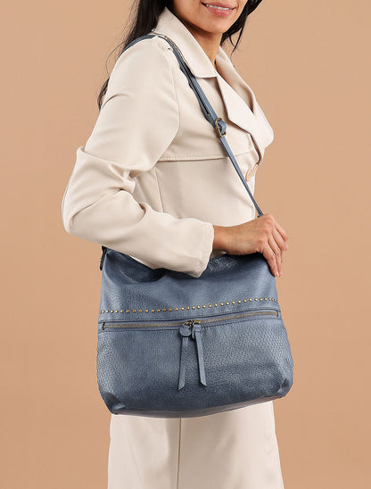 Sac besace Kirsten - Bleu - 5