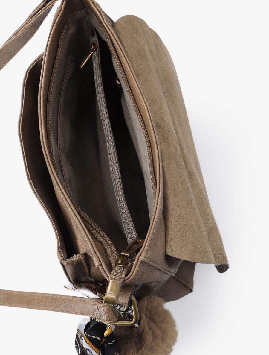 Sac besace Nilsa - Taupe - 4