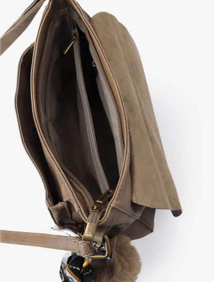 Sac besace Nilsa - Taupe - 4