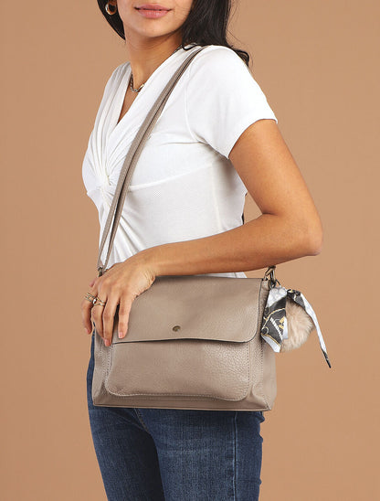 Sac besace Nilsa - Taupe - 5