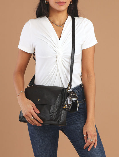 Sac besace Nilsa - Noir - 5