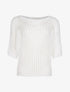 Pull filet et débardeur - blanc - 1
