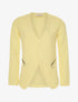 Veste ouverte asymétrique - jaune - 1