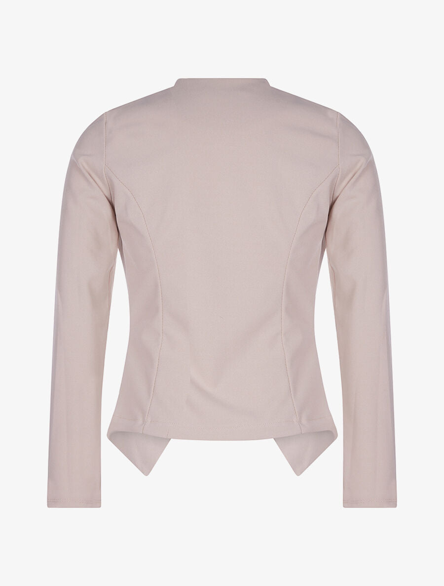 Veste poches à double zips - beige - 2
