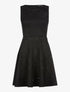 Robe daim bas à billes argentées - Noir - 1