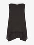 Blouse asymétrique dos long - noir - 3