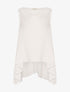 Blouse asymétrique dos long - blanc - 3