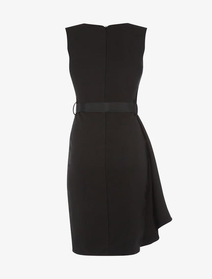 Robe face imprimée fleur - blanc et noir - 2