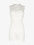 Combishort buste dentelle dos nu - blanc - 1