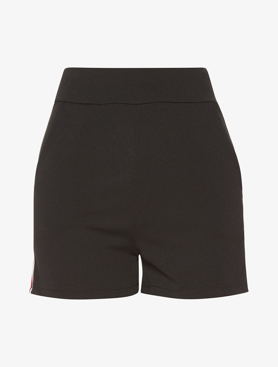 Short bandes sport - noir - 4