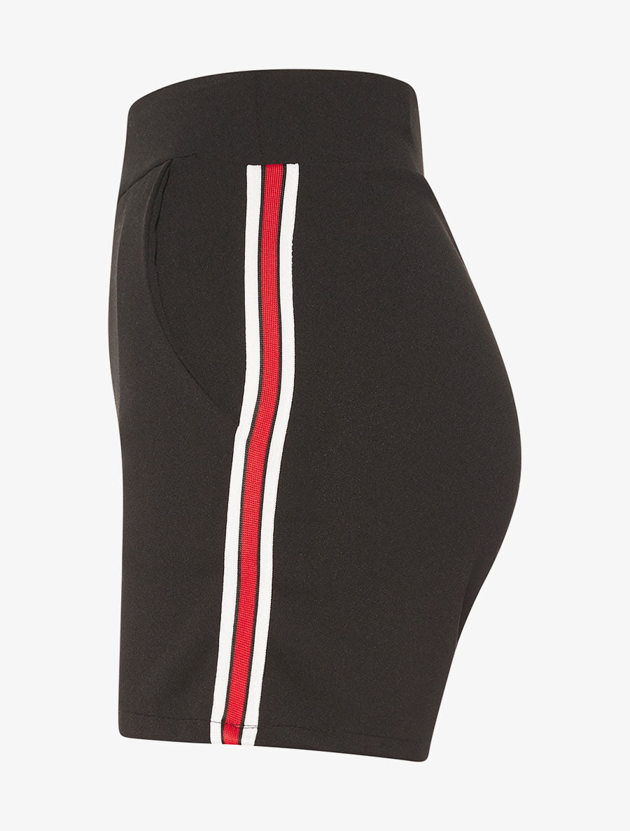 Short bandes sport - noir - 3