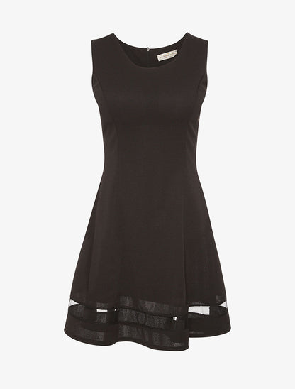 Robe basic bas transparent - noir - 1