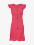 Robe zippée et volants - fushia - 4