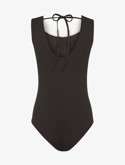Body encolure bijoux - noir - 2