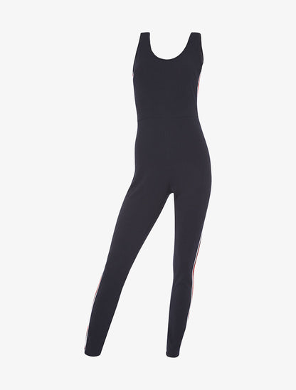 Combinaison bandes sport - marine - 1