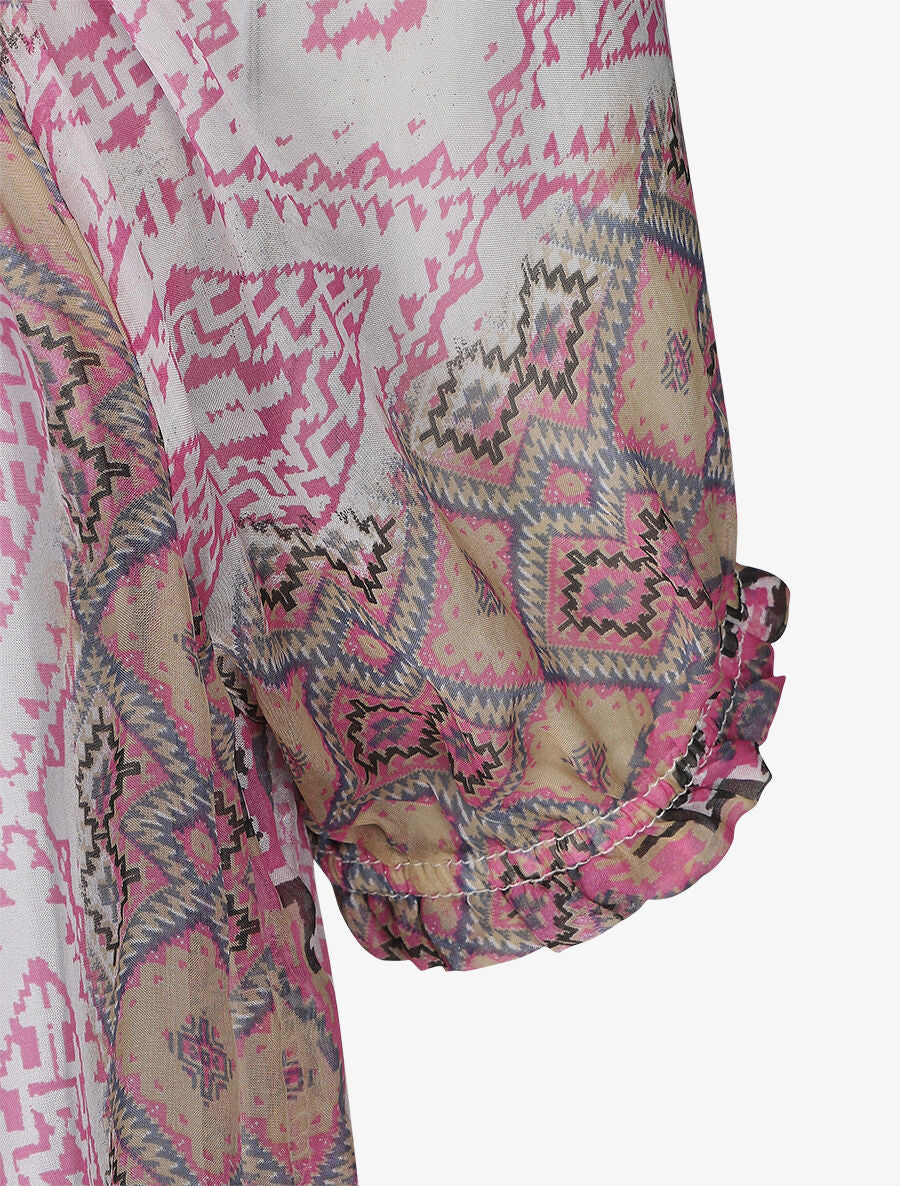 Blouse motifs persans  - ciel - 3