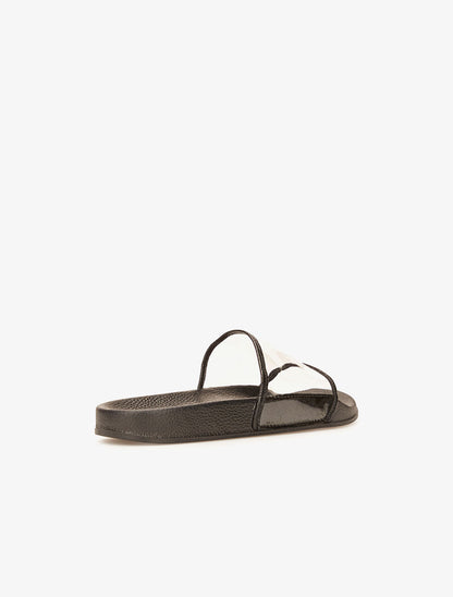 Mules transparentes - noir - 4