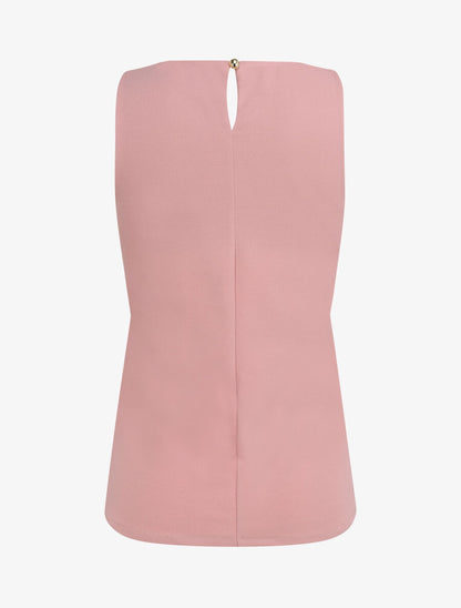 Top droit sans manches à col lanières - Rose poudré - 2