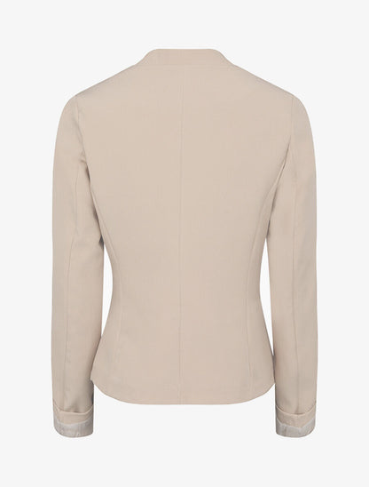 Veste unie ajustée - Beige - 2