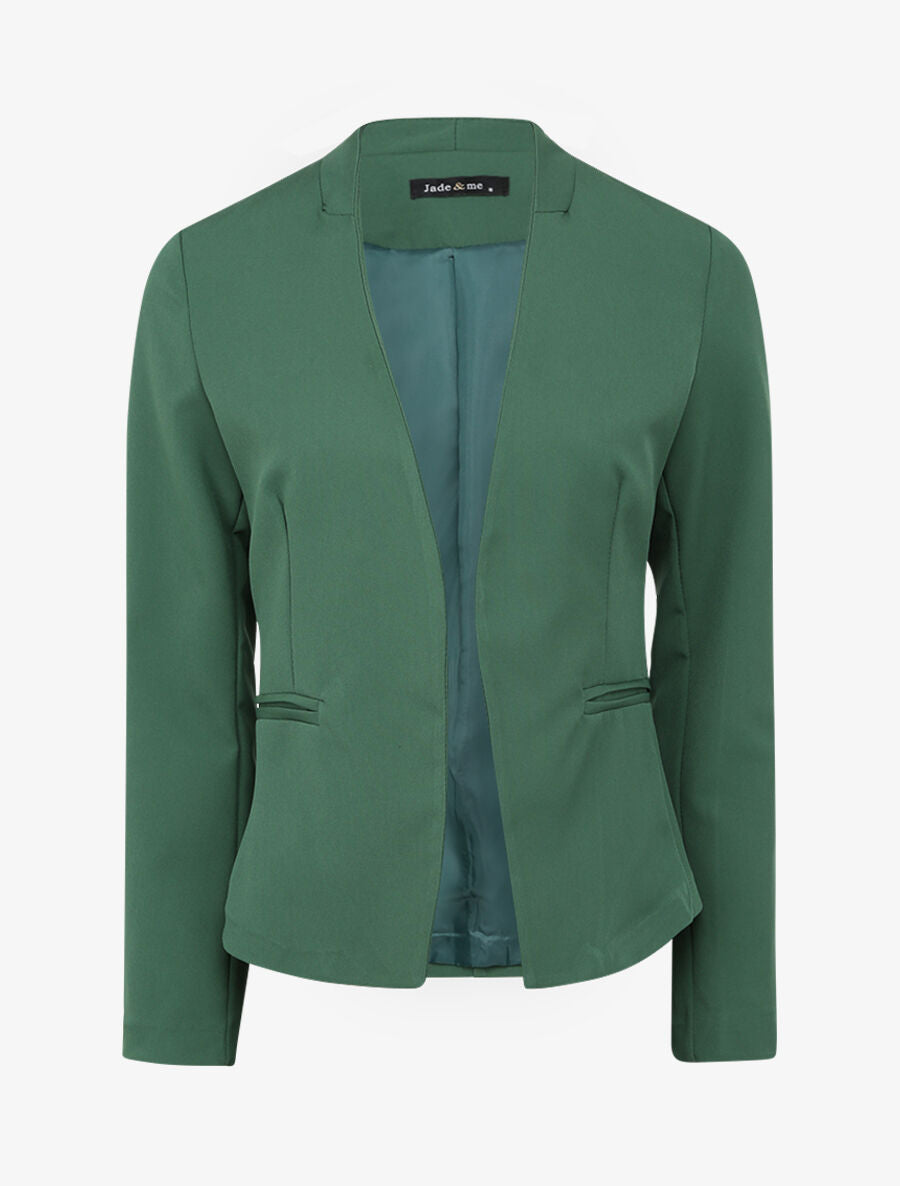 Veste unie ajustée - Vert émeraude - 1